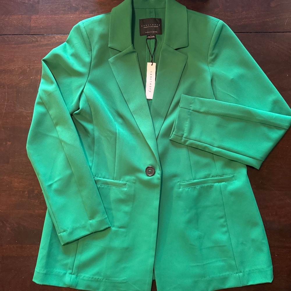 Sanctuary Kelly Green Blazer Size Small